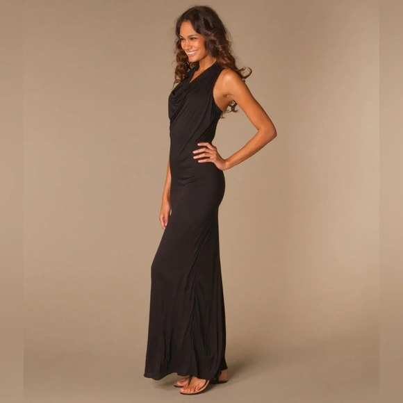 HELMUT LANG Sleeveless Racerback  Cowlneck Maxi, small - Picture 1 of 11